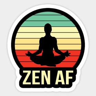 Yoga Serenity: Balance, Mindfulness, and Inner Peace Sticker